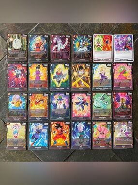 Dragon Ball Super Fusion World Manga FB02 Blazing Aura Lot of 24 Cards - 4 Foil